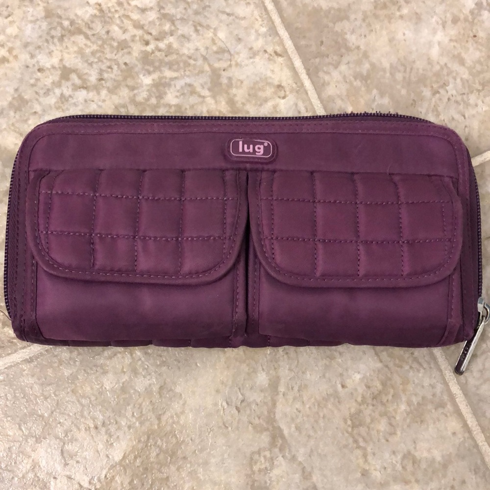 Lug purple travel wallet/clutch